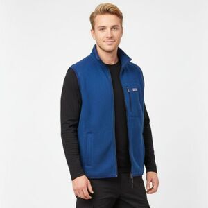Patagonia Blue Sleeveless Zip Up Knit Vest L